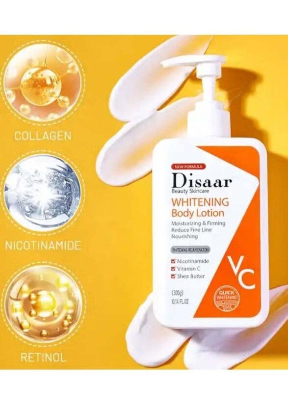 

Disaar Vitamin C Nicotinamide Whitening Lotion, 300 gm