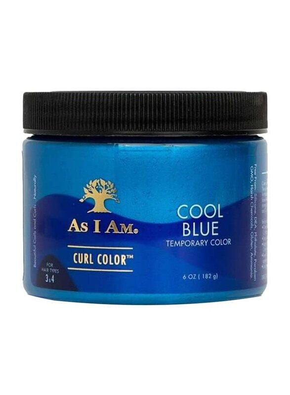 

As I Am Curl Color & Curling Gel Temporary Color, 182gm, Cool Blue