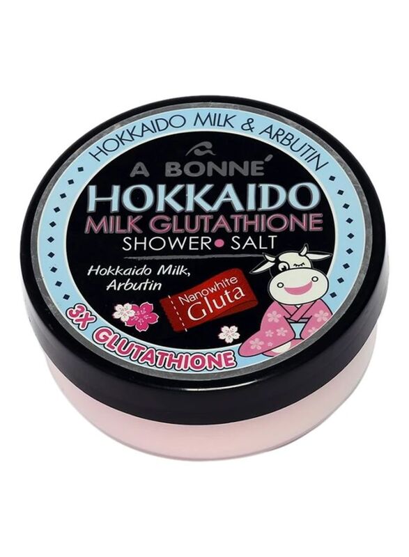 A Bonne Hokkaido Milk Glutathione Shower Salt, 350gm