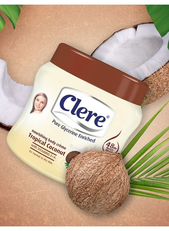 

Clere Tropical Coconut White Body Creme, 500ml