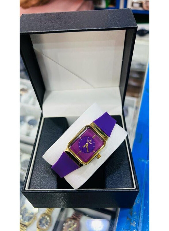 

Clasico Analog Watch for Women with Silicone Band, Purple