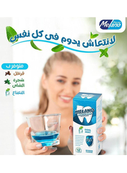 Melano Mouth Wash with Fresh Mint, One Size, Blue