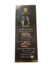 Rose Berry Argan Speedy Hair Color Shampoo, 420ml, Natural Brown