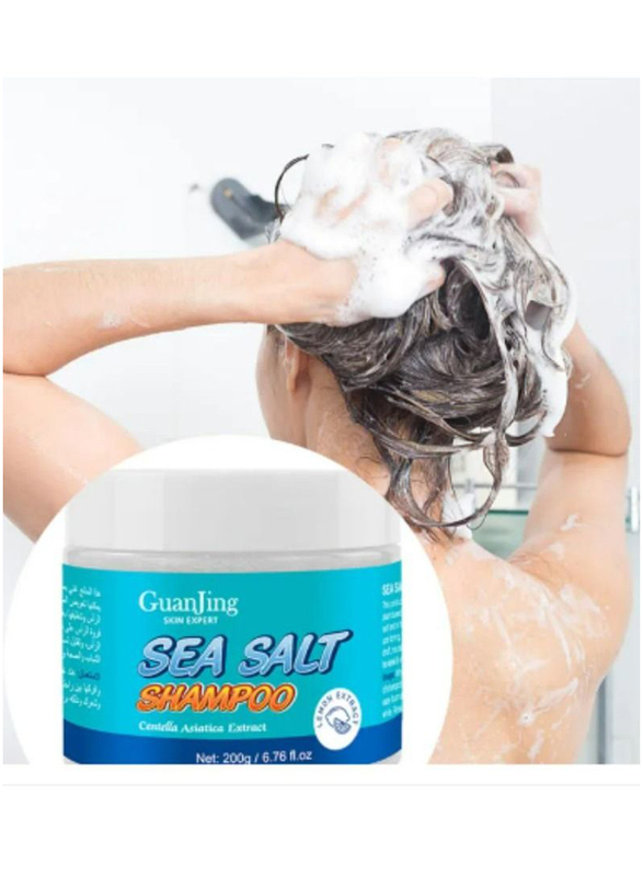 Guanjing Shampoo Exfoliating with Sea Salt for Anti Dandruff, 200gm