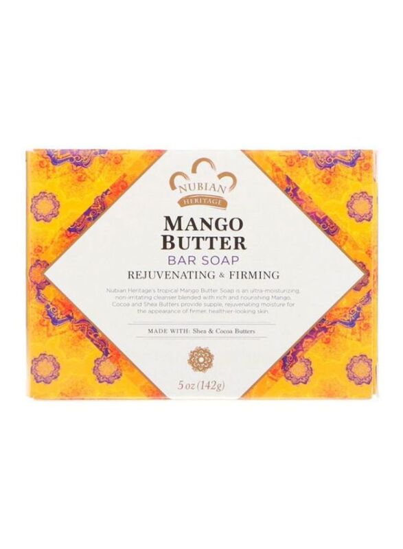 Nubian Heritage Mango Butter Soap Bar, 142gm