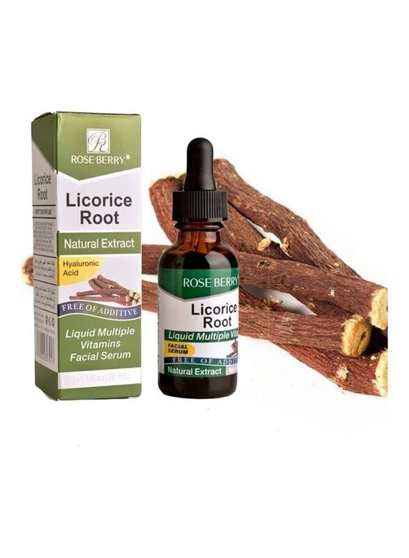 

Rose Berry Liquorice Root Natural Extract Liquid Multiple Vitamins Facial Serum, 30ml