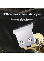Kemei KM-2095 Professional Electric Hair Clipper with LCD Display & Rest Of The Time, Gold