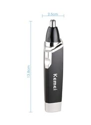 Kemei KM-6512 Portable Nasal Nose Hair Trimmer, Black