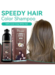 Disaar Ginseng Snake Oil Speedy Hair Color Shampoo, 400ml, Coffee Brown