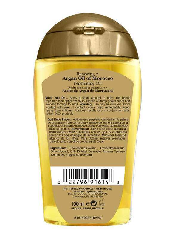 Ogx Organix Renewing Moroccan Argan Penetrating Oil, 100ml