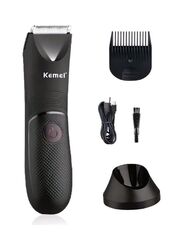 Kemei KM-1838 Professional Body Hair Trimmer, Black