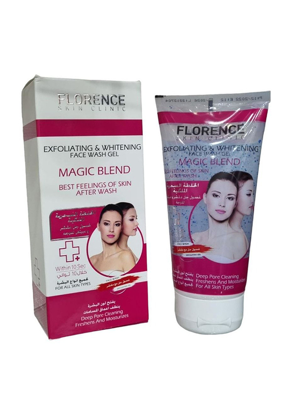 Florence Exfoliating Whitening Face Wash Gel Magic Blend