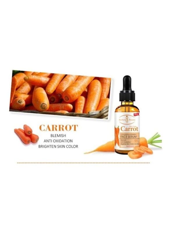 Aichun Beauty Carrot Collagen + Vitamin E Whitening Face Serum, 30ml, 4 Pieces