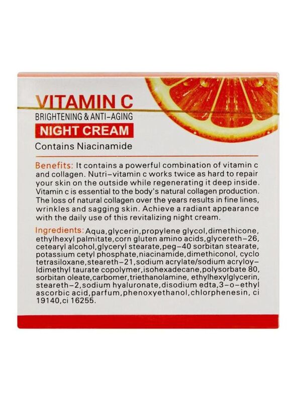 Dr. Rashel Vitamin C Brightening and Anti-Aging Night Cream, 50gm