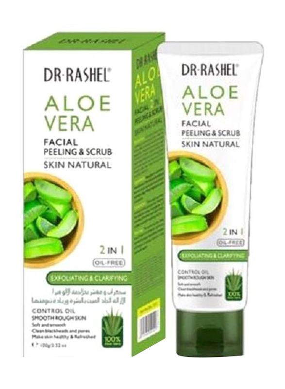 Dr. Rashel Aloe Vera Facial Peeling and Scrub 2 In 1, 100gm