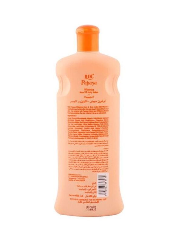 RDL Papaya Extract Whitening Hand & Body Lotion, 1200ml