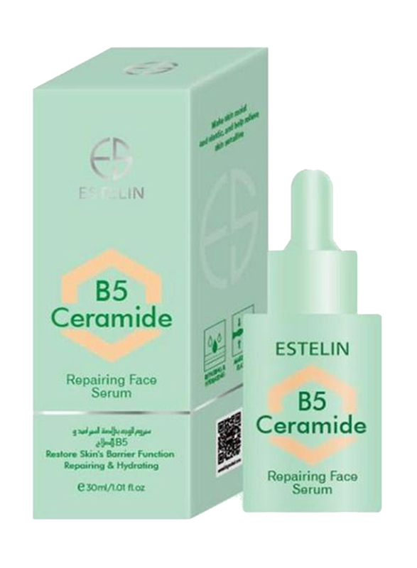 Estelin Ceramide and B5 Repairing Face Serum, 30ml