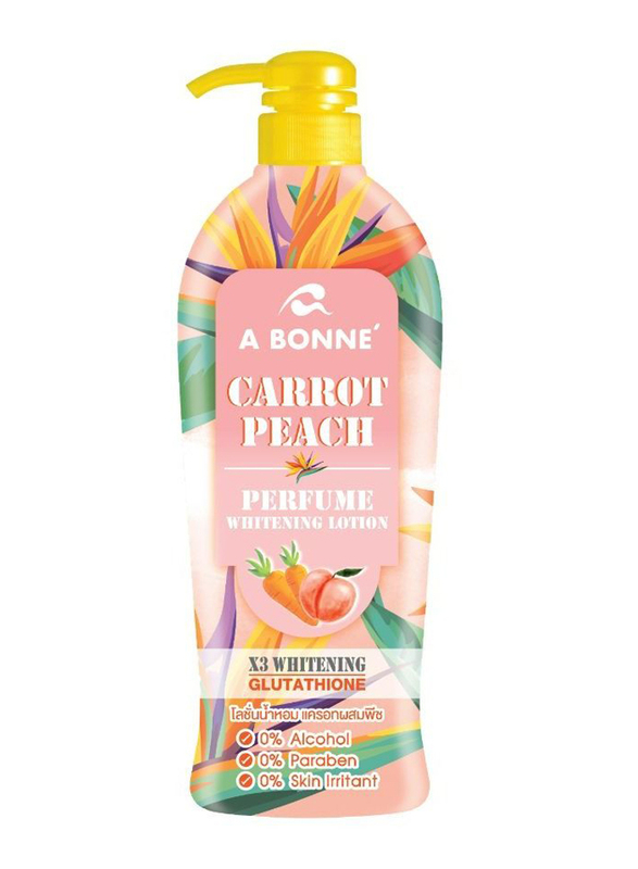 A Bonne Carrot Peach Perfume Whitening Lotion, 500ml