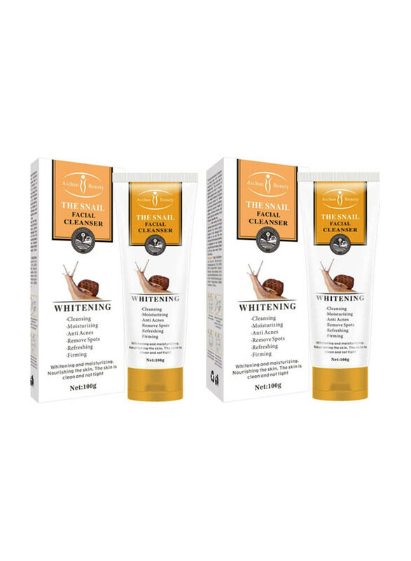 

Aichun Beauty The Snail Whitening Facial Cleanser, 2 x 100 gm