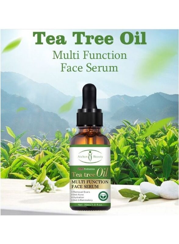 Aichun Beauty Tea Tree Oil Multi Function Face Serum, 4 Pieces x 30ml