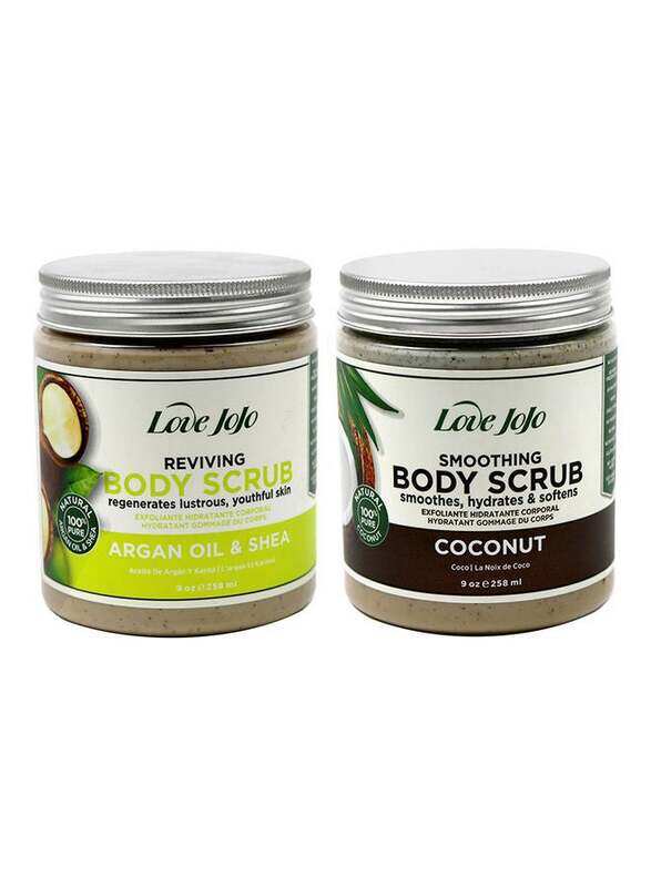 

Love JoJo Argan Oil & Coconut Body Scrubs, 2 Pieces x 258ml
