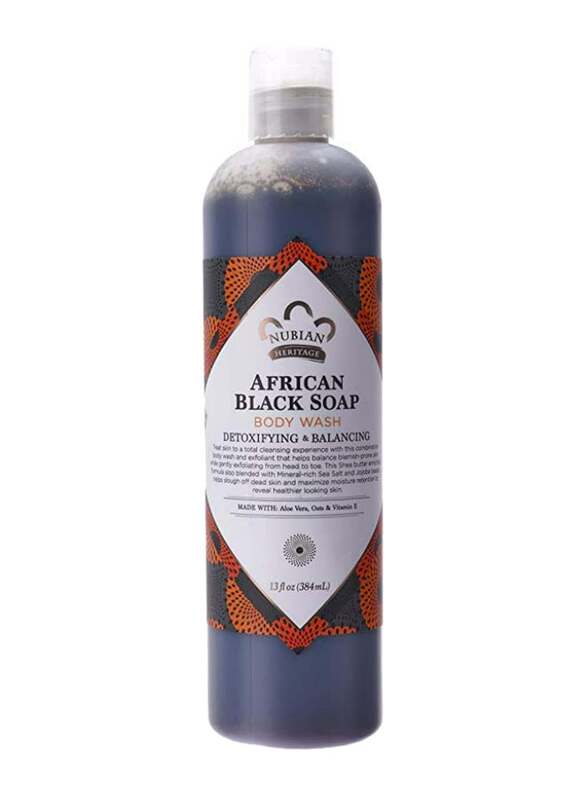 Nubian Heritage African Black Soap Body Wash, 13oz