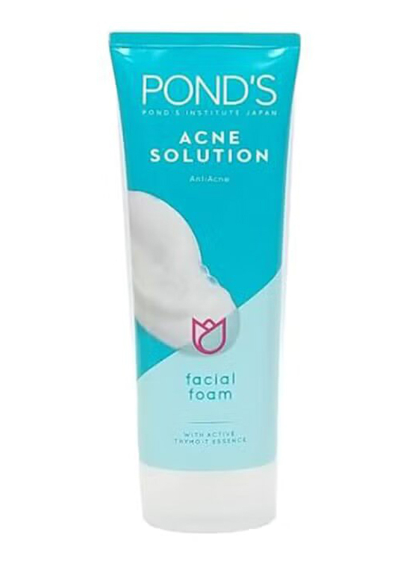 Pond'S Acne Solution Anti-Acne Antiacne Facial Foam, Blue, 100gm