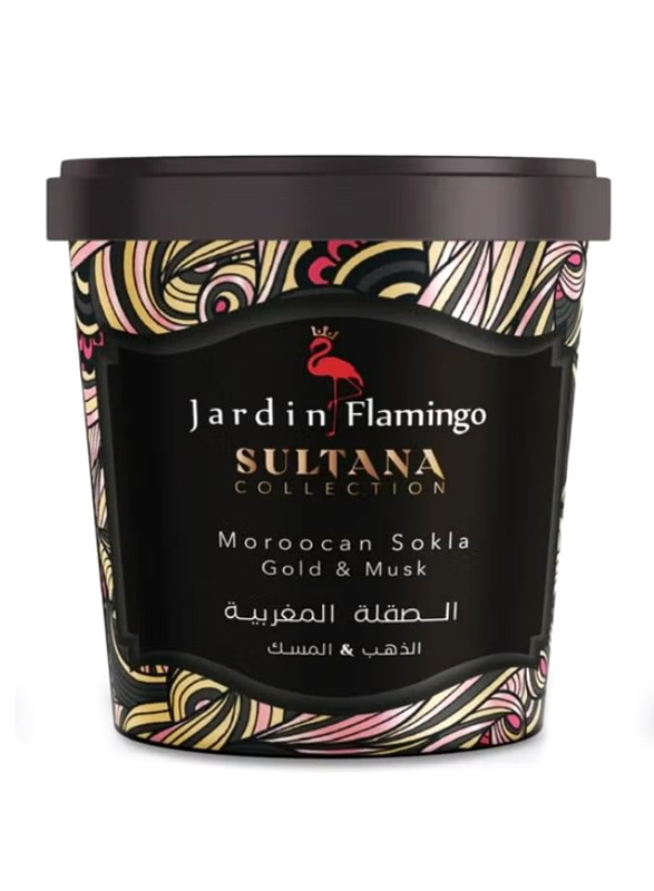 Jardin Flamingo Sultana Moroccan Sokla Gold & Musk, 800gm