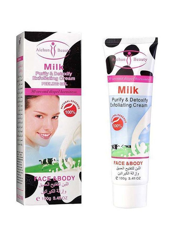 

Aichun Beauty Milk Exfoliating Dead Skin Facial Purify Body Cleaning Peeling Gel Cream, 100gm