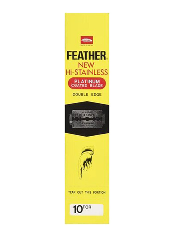 

Feather New Hi-Stainless Double Edge Razor Blades, 200 Pieces