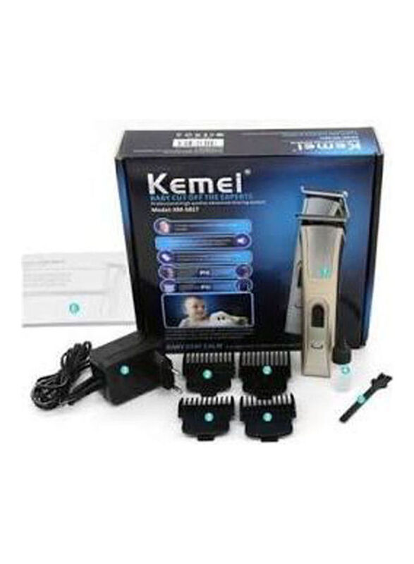 Kemei KM-5017 Professional Hair Trimmer, Gold/Black