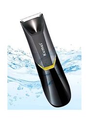 Kemei KM-3208 Professional Body Hair Trimmer, Black/Yellow