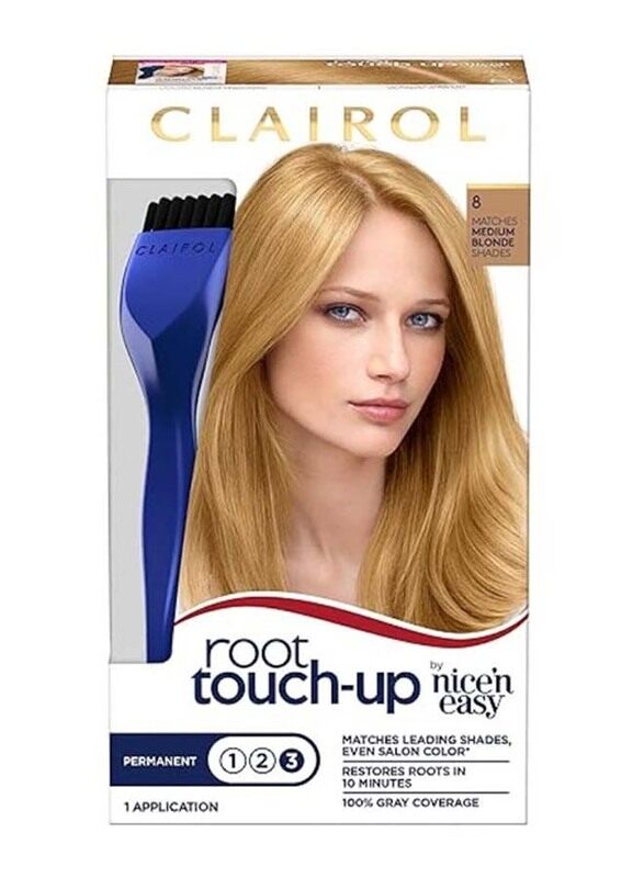 

Clairol Root Touch-Up By Nice'n Easy Permanent Hair Dye, One Size, 8 Medium Blonde