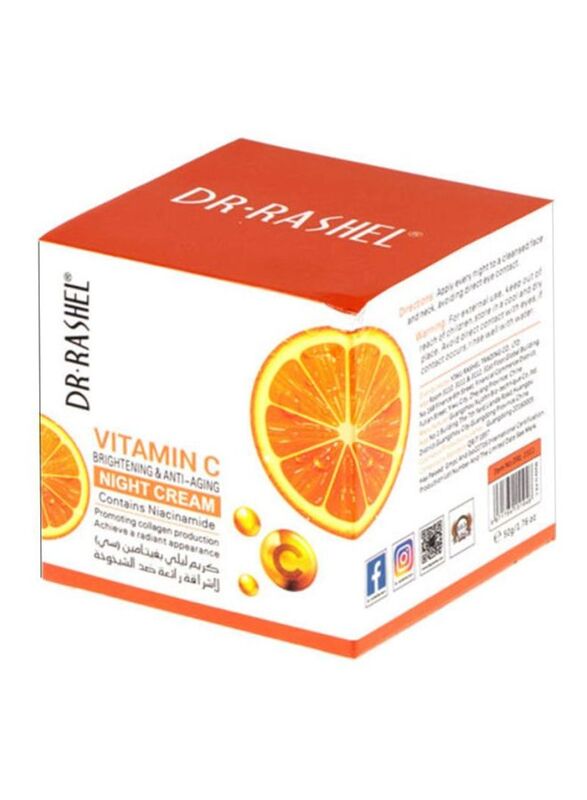 Dr. Rashel Vitamin C Brightening and Anti-Aging Night Cream, 50gm