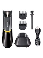 Kemei Professional Body Hair Trimmer, KM-3208, Black