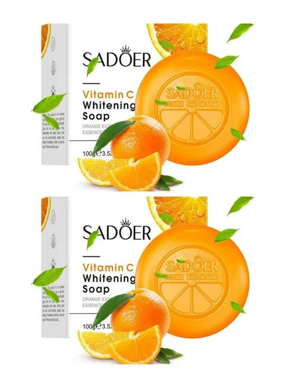 

Sadoer Vitamin C Whitening Soap, 2 x 100g