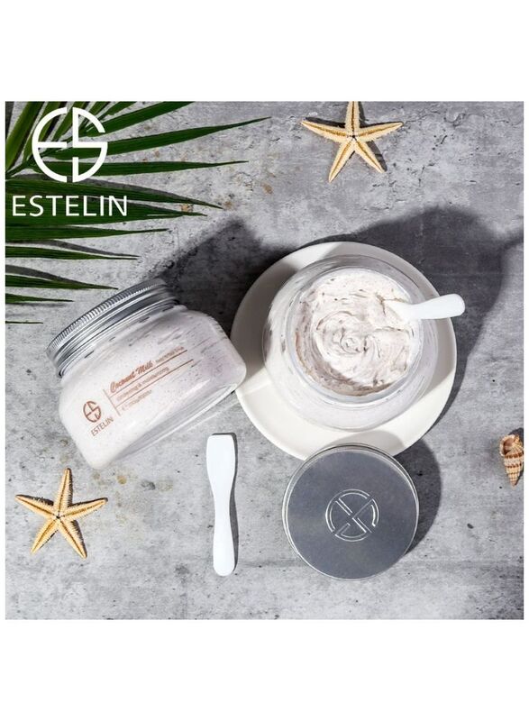 Estelin Coconut Milk Body and Face Scrub, 250gm