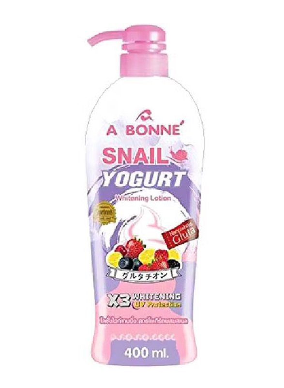 A Bonne Snail Yogurt Whitening Lotion X3 Uv Protection, 400ml