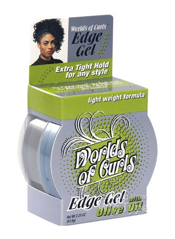 

Worlds Of Curls Edge Gel with Olive Oil, 63.8 gm