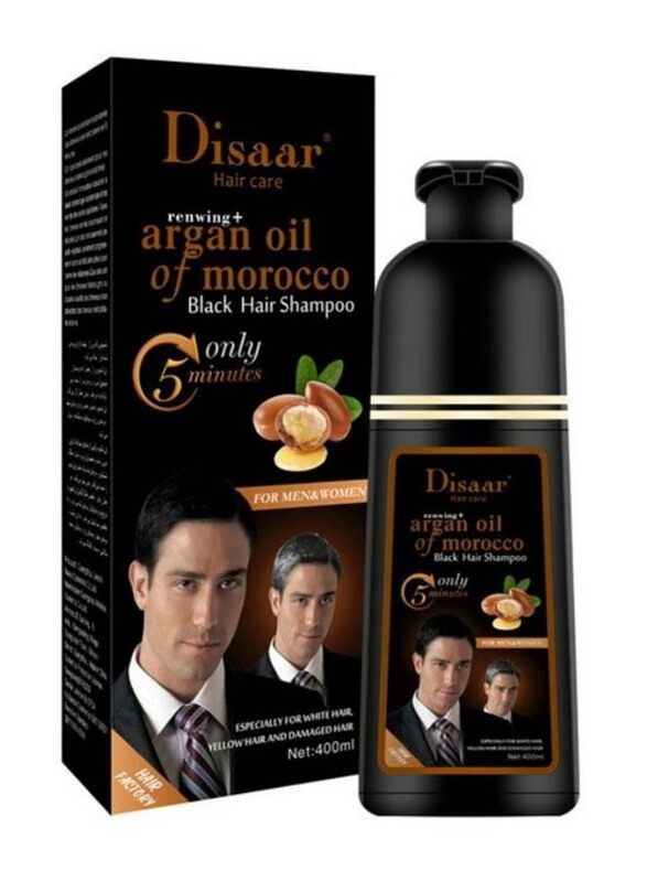 

Disaar Argan Hair Color Shampoo, 400ml, Black