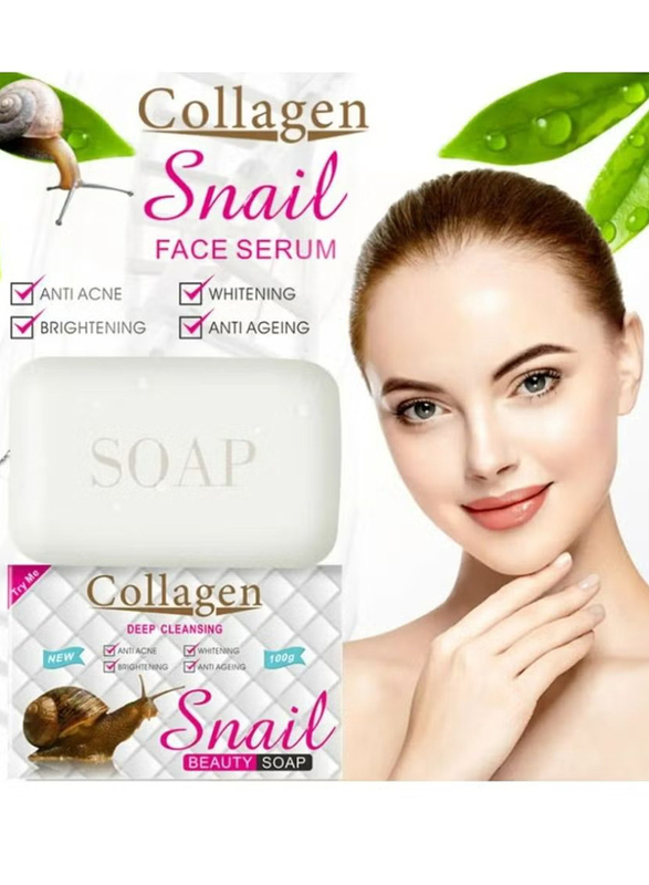 Collagen Snail Whitening Soap, 100g