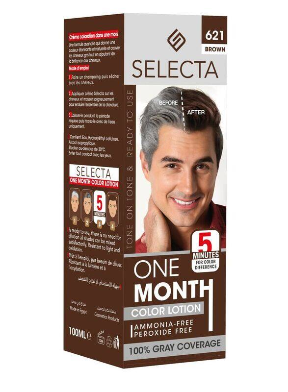 

Melano Selecta One Month Hair Colour Lotion, 100ml, Brown 621
