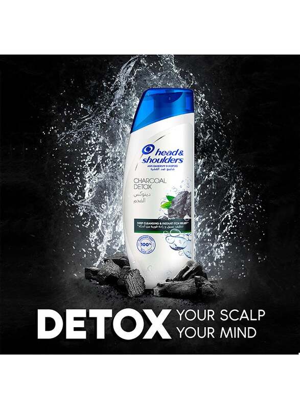 Head & Shoulders Charcoal Detox Anti-Dandruff Shampoo, 400ml