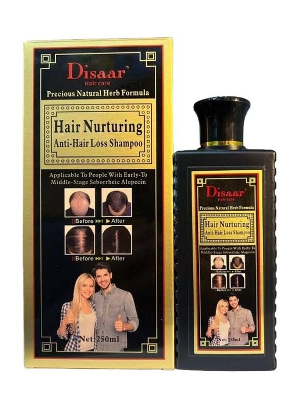 

Disaar Shampoo Herbal Anti-Hair Loss and Hair Growth for Damage Hair, 250ml