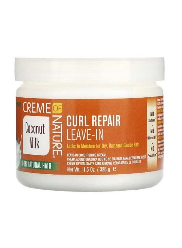 

Creme Of Nature Coconut Milk Curl Repair Leave-In Conditioner for All Hair Types, 326gm