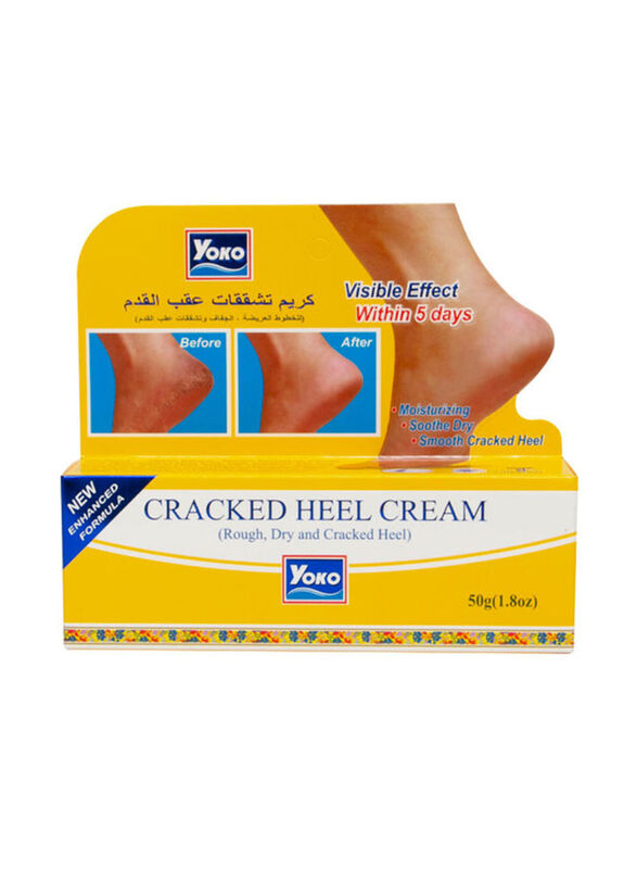 Yoko Cracked Heel Cream, Yellow, 50gm