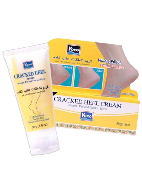 Yoko Cracked Heel Cream, Yellow, 50gm