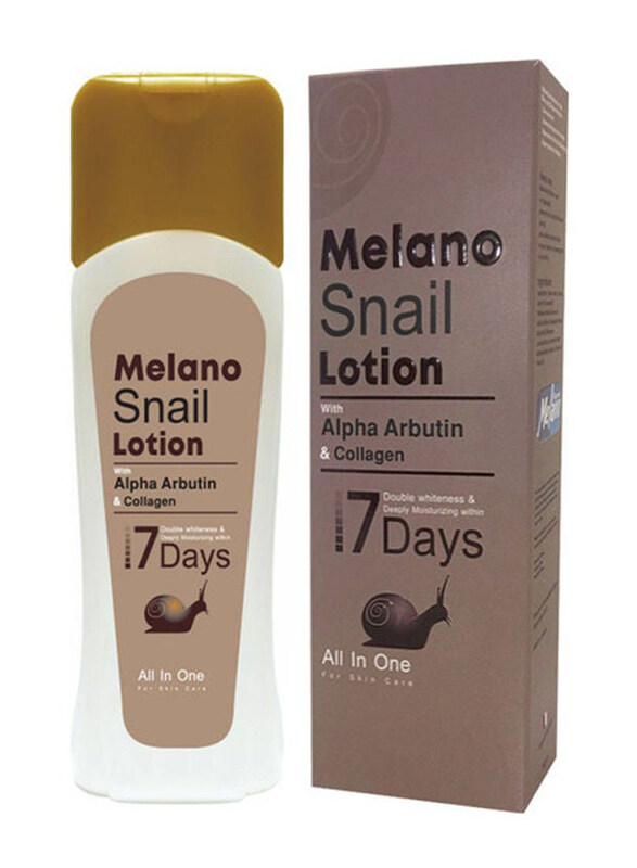 

Melano Snail Lotion 7 Days Double Whiteness & Deeply Moisturizing, 300ml