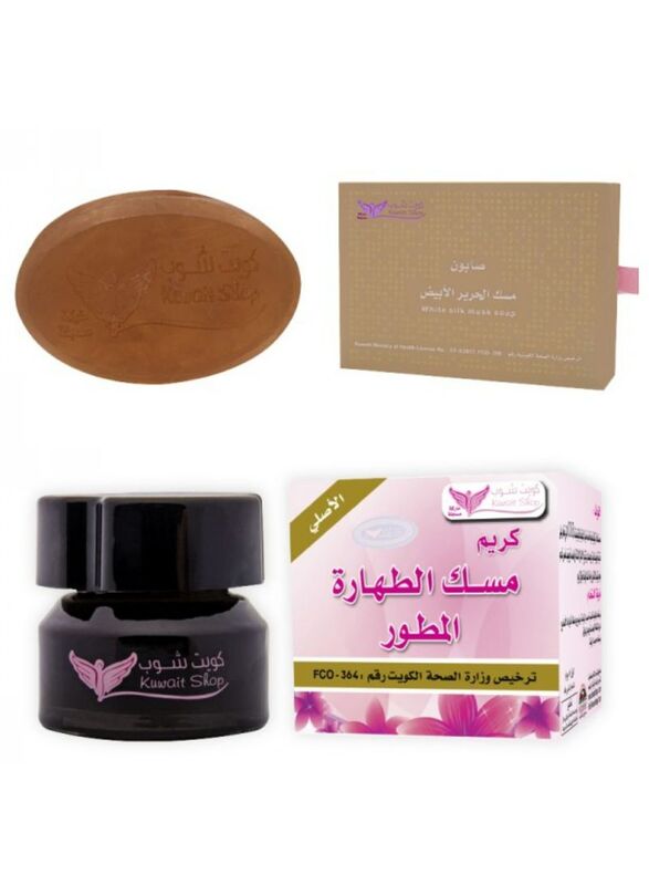 Kuwait Shop Developed Purity Musk Cream+silk Musk Soap, 150gm