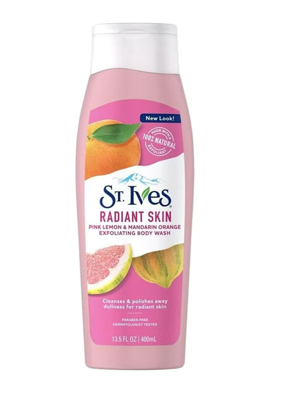 

St. Ives Radiant Skin Pink Lemon & Mandarin Orange Exfoliating Body Wash, 400ml